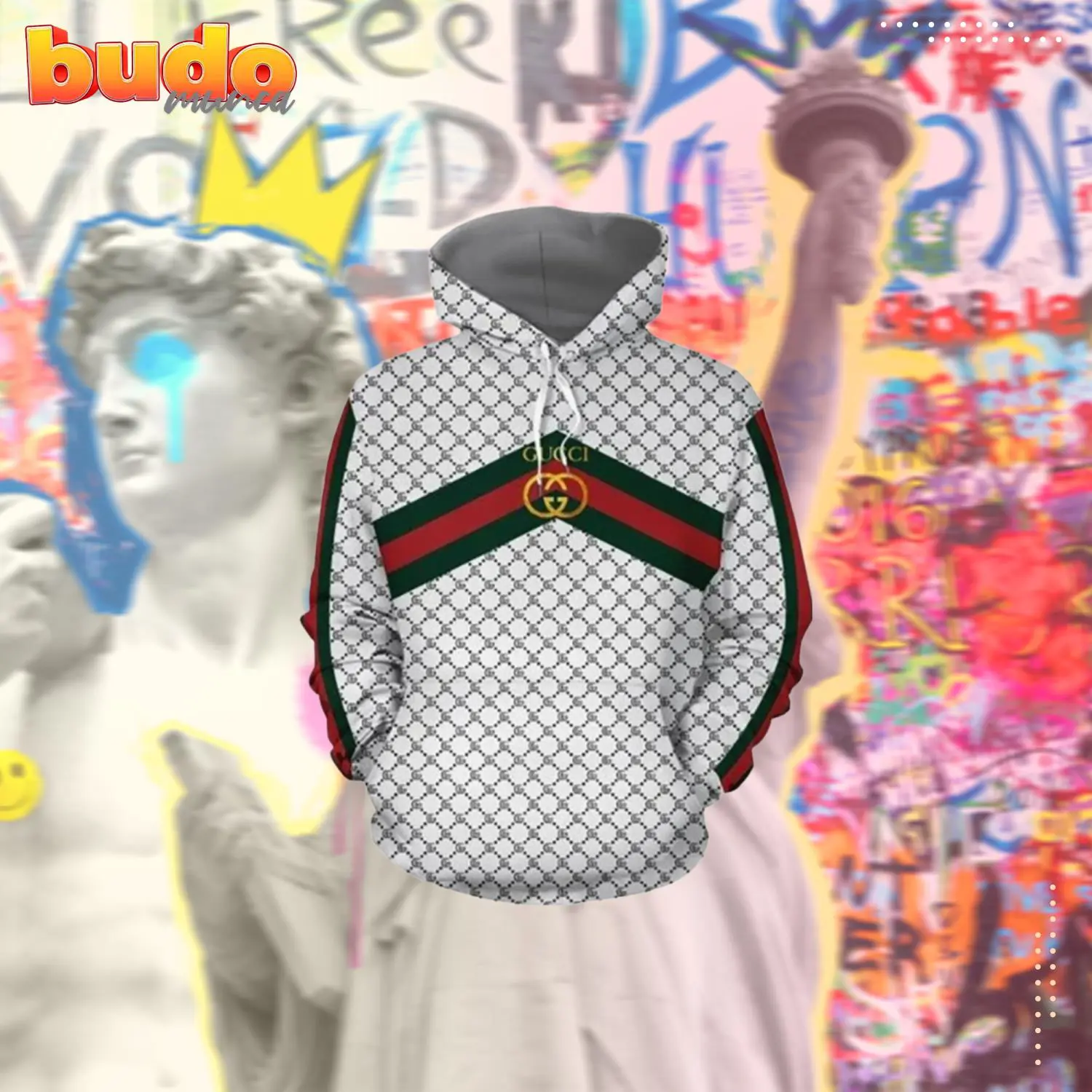 Gucci white luxury brand premium hoodie for men women - hot new